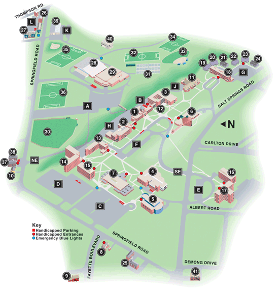 Click for large Campus Map Campus Map